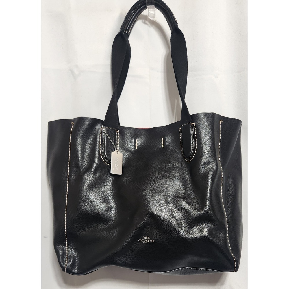 Coach Derby Tote Black Pebbled Leather Shoulder Bag F2391-58660